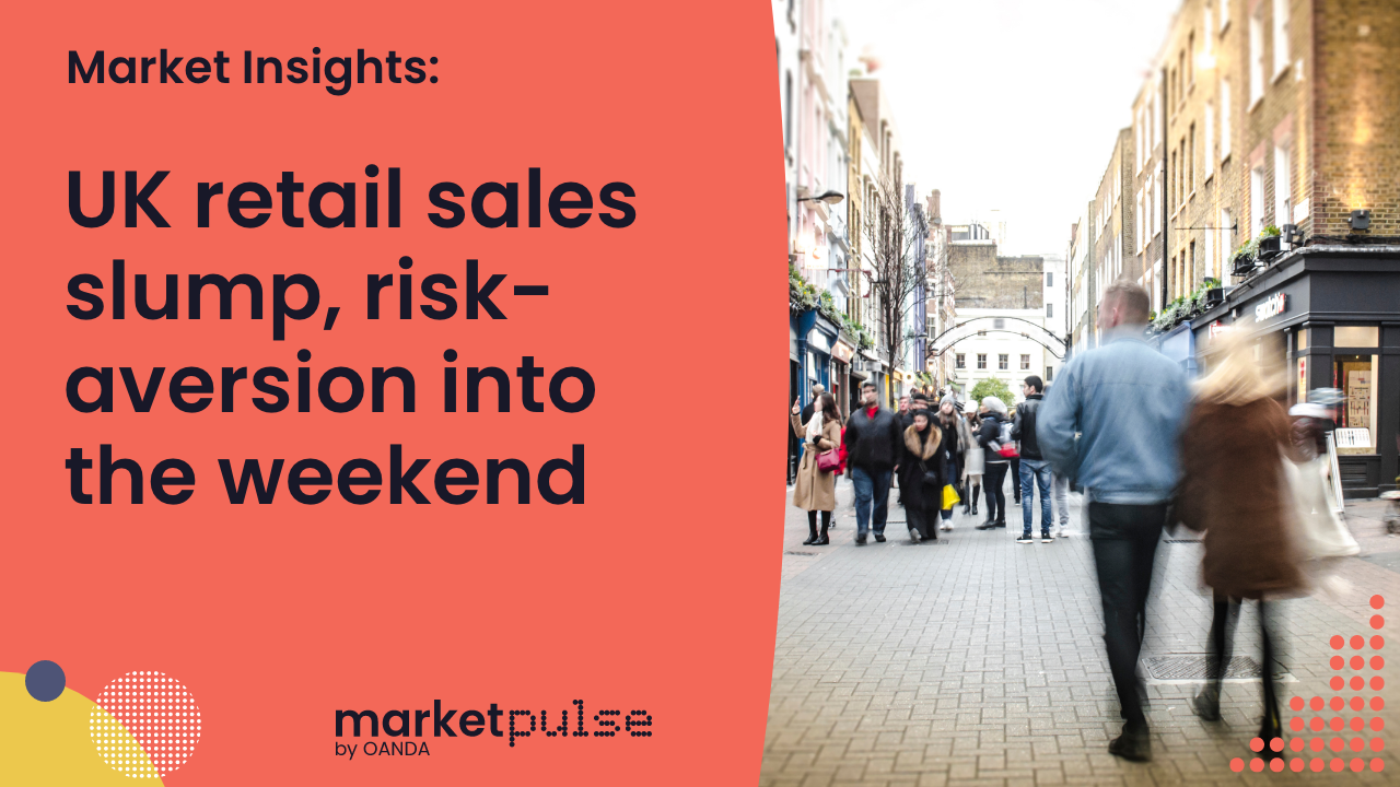 Market Insights Podcast – UK retail sales slump, risk-aversion into the weekend