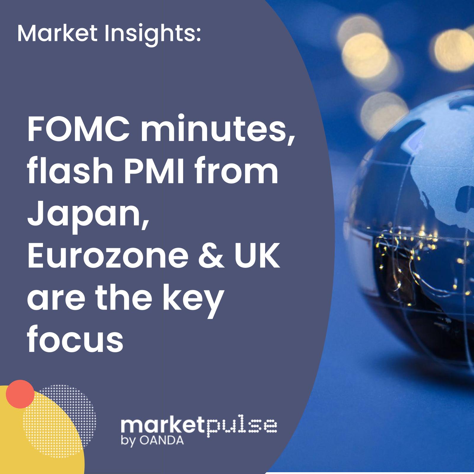 Market Insights Podcast – FOMC minutes, flash PMI from Japan, Eurozone & UK are the key focus