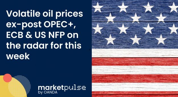 Market Insights Podcast – Volatile oil prices ex-post OPEC+, ECB and US NFP on the radar for this week