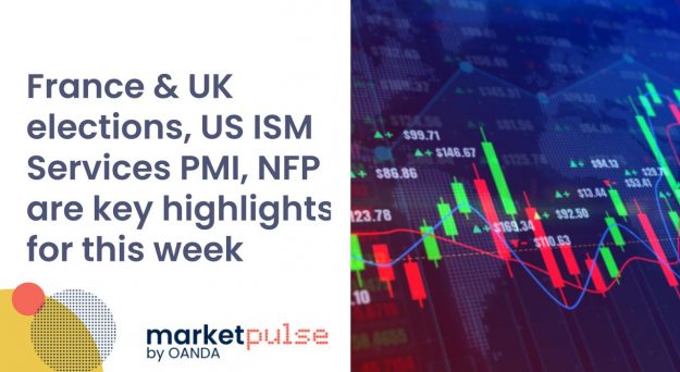 Market Insights Podcast – France and UK elections, US ISM Services PMI, NFP are key highlights  for this week
